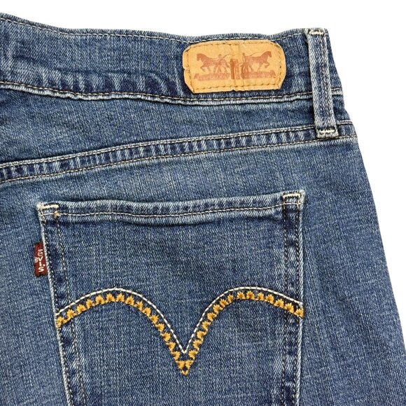 Levis Womens 505 Straight Leg‎ Jeans Size 6 Classic Blue Denim - Picture 15 of 16